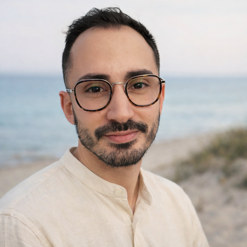 Portrait de Maxime sur la plage